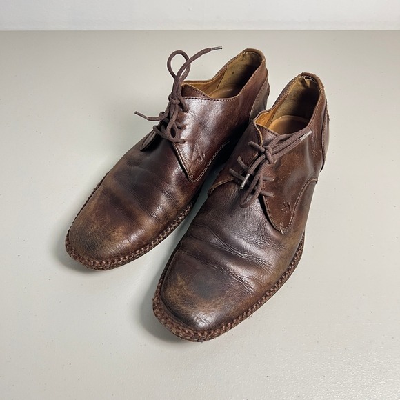 John Varvatos Brown Leather Lace Up Dress Shoes Mens Size 8‎ M main image 5